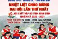 NHIỆT LIỆT CHÀO MỪNG ĐẠI HỘI ĐẠI BIỂU HỘI CHỮ THẬP ĐỎ TỈNH NINH BÌNH LẦN THỨ I, NHIỆM KỲ 2026 – 2031